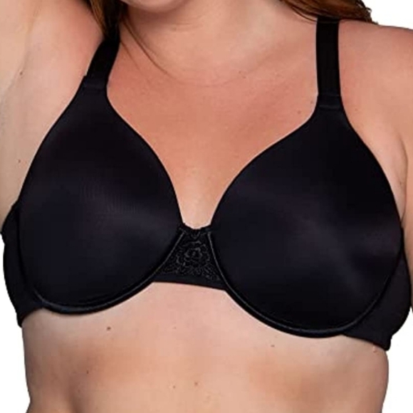 Vanity Fair Full Figure Beauty Back Smoothing Underwire Bra Black, 42G 76380 - Picture 1 of 11